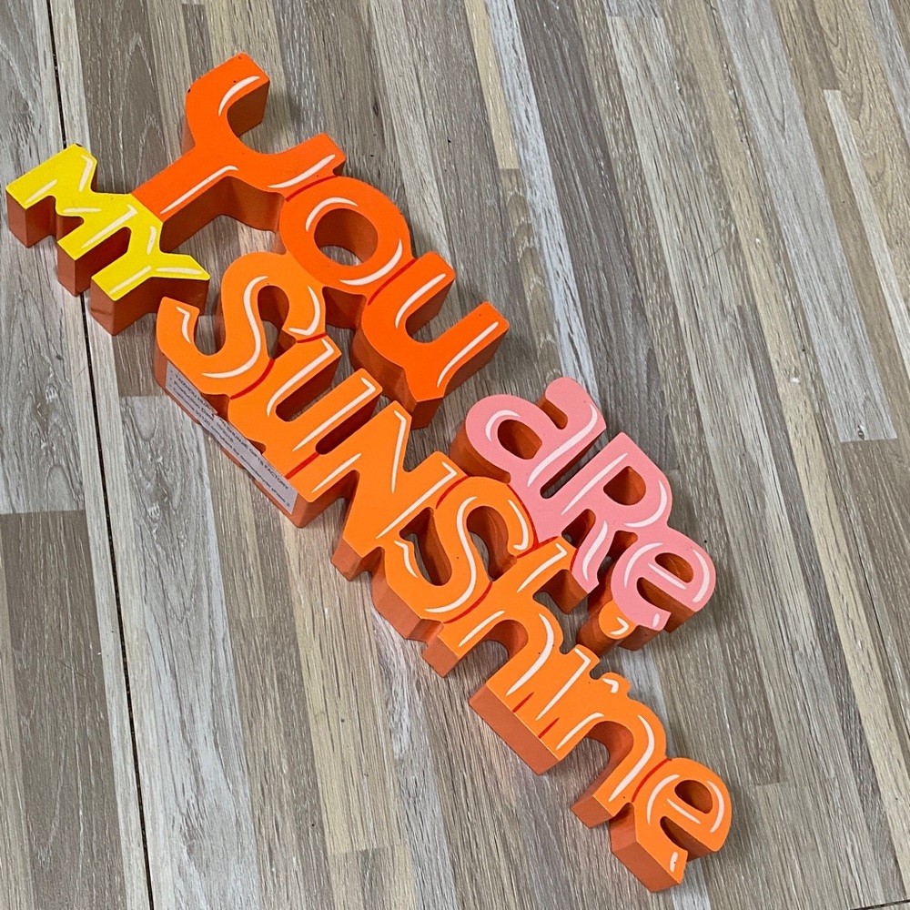 YOU ARE MY SUNSHINE wooden plaque 14 inches by 5 inches